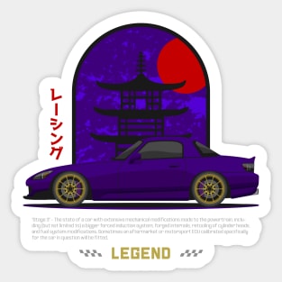 Tuner Purple S2000 JDM Sticker